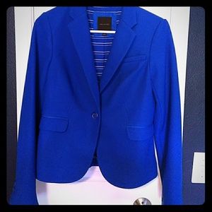 Blue single button blazer